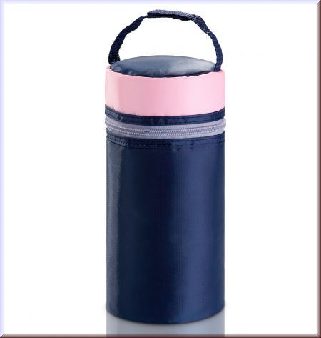 reer Isoliertasche f&uuml;r Gl&auml;schen u. Fl&auml;schchen - blau/rosa