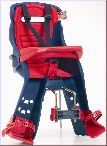 OK-Baby Lenker Kinder-Fahrradsitz Orion blau/rot